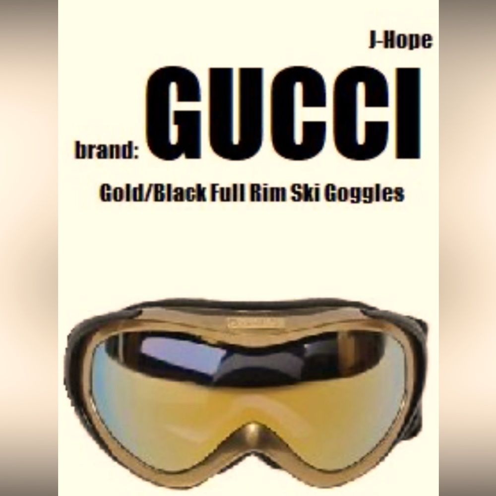 Super sleek high quality gently used and super Rare Golden Gucci Goggles.
